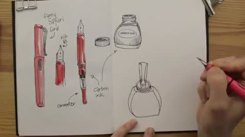 How to fill your Lamy Safari Pen, and what Ink to use.