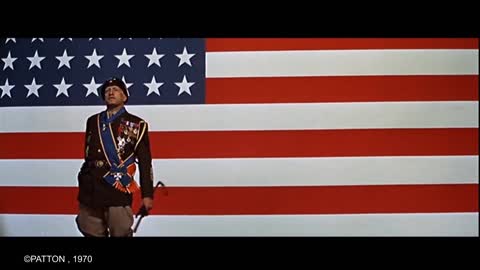Actor George C Scott as General George S Patton 1970 Speech tomorrow?