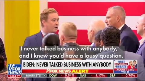 Doocy CONFRONTS Biden to his face, gets triggered reaction: "Not true!"