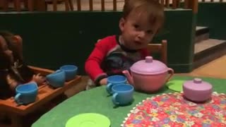 Dad Asks Son To Pour Some Tea, Boy Says, "Nope" And Leaves