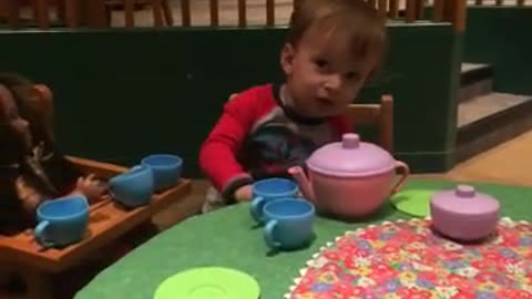 Dad Asks Son To Pour Some Tea, Boy Says, "Nope" And Leaves