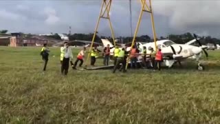 Video: así fue la emergencia por avioneta que se salió de la pista