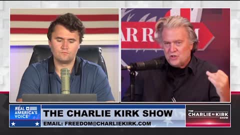 Steve Bannon broke the news during an interview on the Charlie Kirk Show: