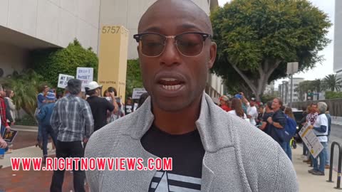 Siaka Massaquoi Interview at SAG-AFTRA Protest