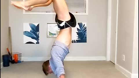 Scorpion pose or Vrischikasana