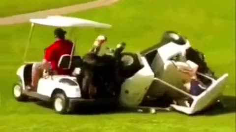 Idiots in golf carts