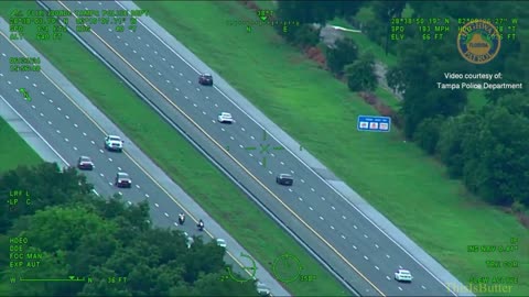 Helicopter footage show Largo murder suspect leads police on multi-county chase