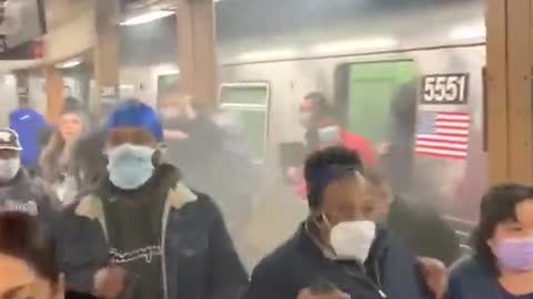 Passengers flee NYC subway shooting