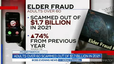 Adults over 60 scammed out of $1.7 billion in 2021, FBI says.