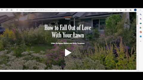 NY Times opinion piece says to kill your lawn