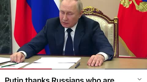Putin thanks Russians who are HELPING Ukrainian Refugees