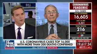 Fauci: 'No question' coronavirus outbreak in US 'is going to be a few weeks'