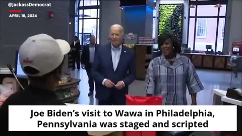 Joe Biden’s Staged Visit To Wawa In Philadelphia