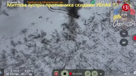 Russian paratroopers, who were ambushed in snowy Kupyansk forest, could not escape the drone