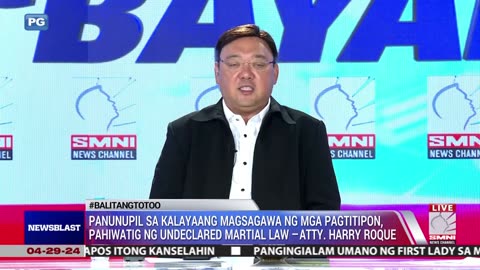 Panunupil sa kalayaang magsagawa ng mga pagtitipon, pahiwatig ng undeclared martial law