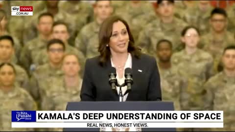 'Saying nothing' while 'saying so much': Kamala Harris marvels about space