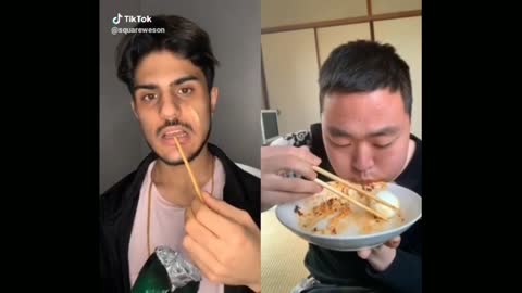 Funny food challenge on TIKTOK! Who will win?