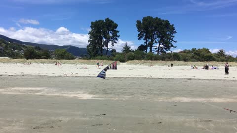 Flying a Kite in Nelson NZ