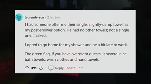 Women what things do you notice or look for at a mans apartment that are green flags