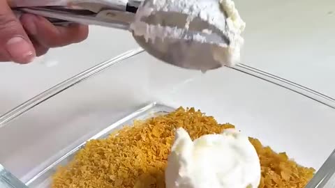 Unique recipe fried ice-cream