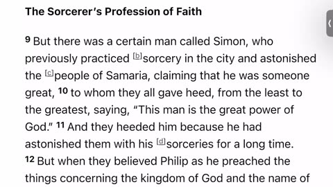 Acts 8 Study: Persecution and Dispersion of the Early Church/Miracles, Sorcery & Early Sacraments