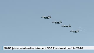 NATO jets scrambled to intercept 350 Russian aircraft in 2020
