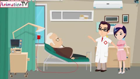 Sick Old Man (Animated Short Video)