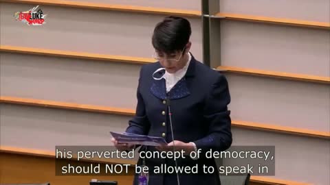 German European Parliament member Christine Anderson demolishes blackfaced Hitler Justin Trudeau
