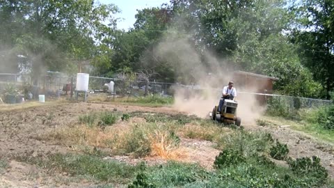 OBP Episode 25 - Tilling with a 1A Tiller on a Cub Cadet Tractor