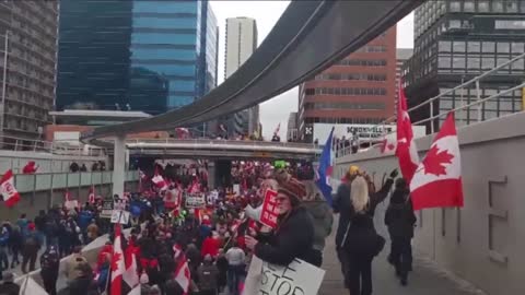 Calgary, Canada out in force, this is fast becoming a nationwide fight.