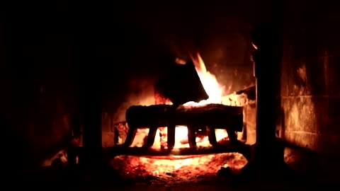 Crackling Fireplace with Classic Christmas Music