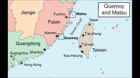 Chinese Military Build-Up in the Fujian Province not far from Kinmen and Matsu Islands