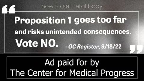 Vote NO on Proposition 1 Taxpayer-Funded Late-Term Abortion Expansion - Too Extreme for California