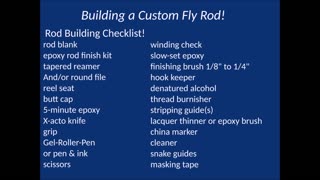 Building a Custom Fly Rod!