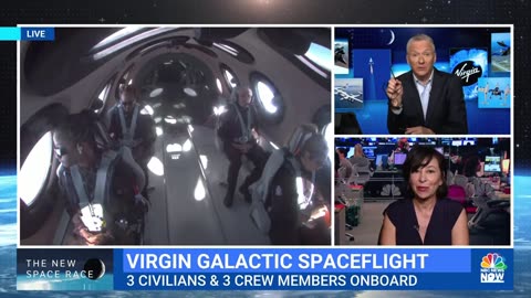 Watch: Virgin Galactic launches first spaceflight with tourists | NBC News
