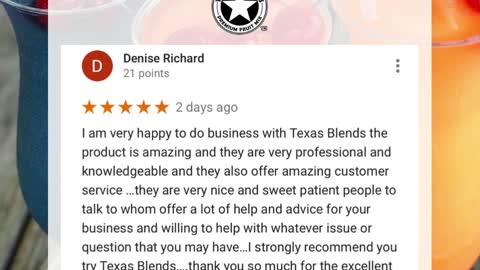 Texas Blends Google Review