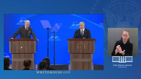 President Biden Participates in a Press Conference with Prime Minister Yair Lapid of Israel