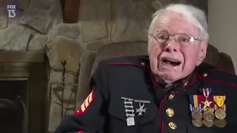 100-Year Veteran Weeps for America