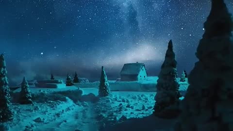 🎬Miniature Winter Cabin🌌 Day or Night, which on is your fav?