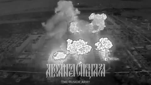 RU POV: Russian MLRS or TOS strike on Ukrainian positions in Chasiv Yar