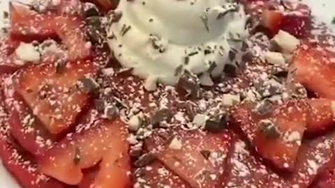 European Strawberry Cream Cake