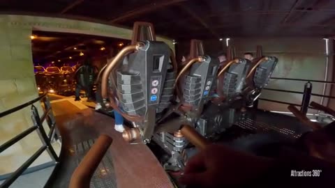 EUROPA PARK ATTRACTIONS 360~THE VOLTRON & THE QUEUE~TESLA COILS SHOW EVERY FEW MINUTES