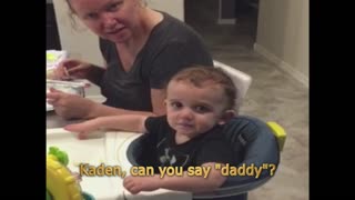 Baby Says Daddy In The Weirdest Way