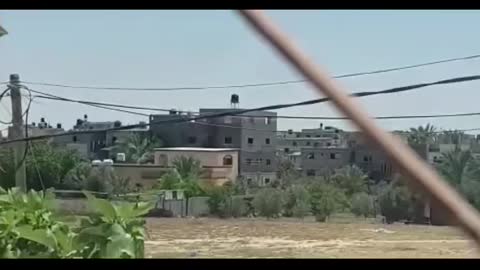 Watch how they bomb Gaza in Palestine by the occupation