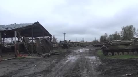 Footage of Abandoned Ukrainian Base