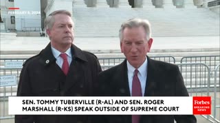 Tuberville And Marshall Speak Outside SCOTUS To Decry Attempt To Block Trump From Ballot.