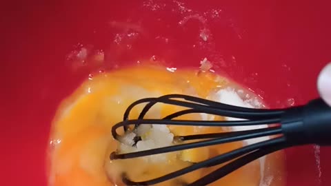 Beating eggs with sugar