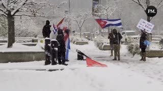 While calling out a pro-communism group in Toronto, a Cuban-Canadian had a fresh take on a classic song