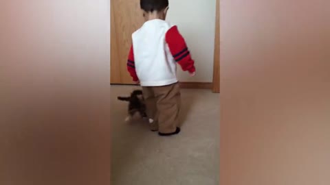 cute baby playing