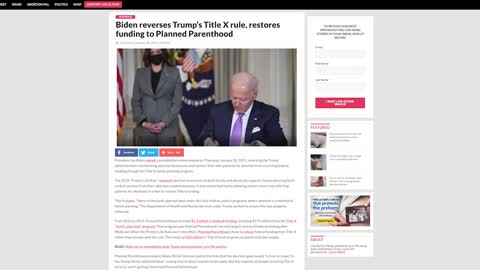 A 'Minister' Cheers As Biden Reverses Trump Ban, Shoveling Millions In TaxesTo Planned Parenthood